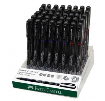Dysplay długopisów żelowych SUPER TRUE GEL 0,5mm (40) FC549005 (20xniebieski, 10xczarny, 10xczerwony) Faber-Castell Dysplay długopisów żelowych SUPER TRUE GEL 0,5mm (40) FC549005 (20xniebieski, 10xczarny, 10xczerwony) Faber-Castell