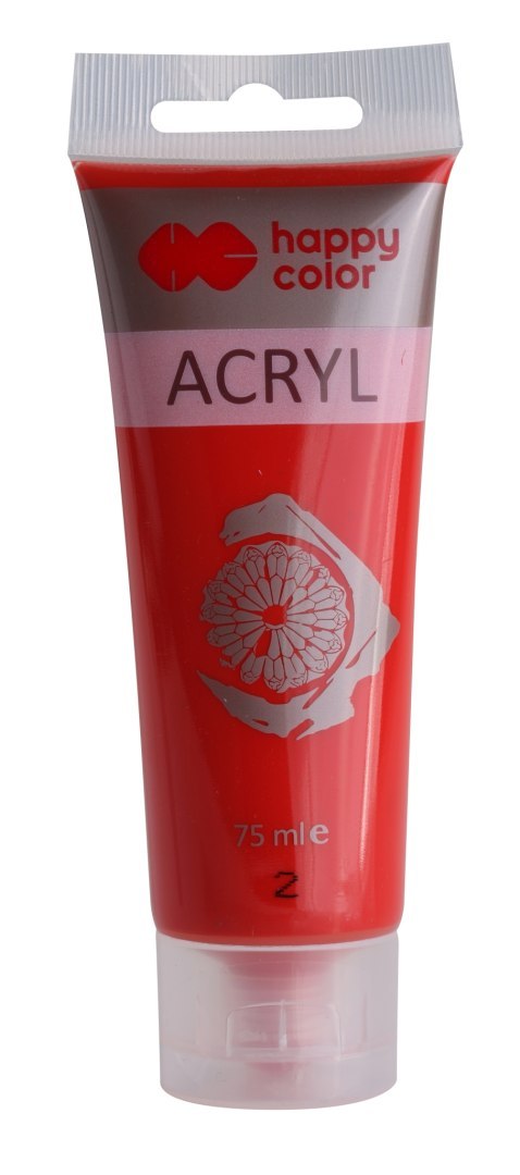 Farba akrylowa 75ml, czerwony, Happy Color HA 7370 0075-2 Happy Color Farba akrylowa 75ml, czerwony, Happy Color HA 7370 0075-2 Happy Color