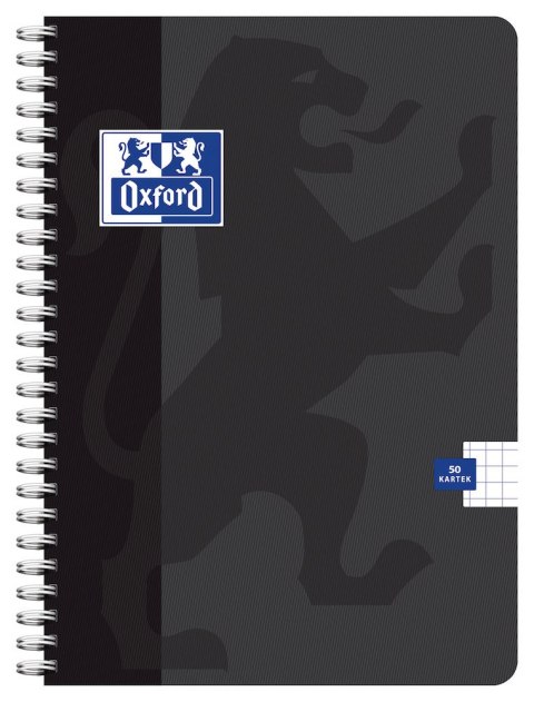 Kołonotatnik 90x140 50 kartek, kratka, STANDARD, OXFORD, 400107520 Oxford Kołonotatnik 90x140 50 kartek, kratka, STANDARD, OXFORD, 400107520 Oxford