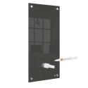 Mała podłużna szklana tablica suchościeralna Nobo Home 300x600mm, czarna 1915609 Nobo