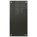 Mała podłużna szklana tablica suchościeralna Nobo Home 300x600mm, czarna 1915609 Nobo