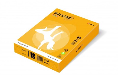 Papier xero MAESTRO COLOR A4 80g SY40 żółty słoneczny Maestro Papier xero MAESTRO COLOR A4 80g SY40 żółty słoneczny Maestro