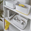 Pojemnik MyBox mały z pokrywką, biało-żółty 52291016 LEITZ Leitz