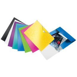 Teczka z gumką LEITZ WOW 15mm 150k A4 fioletowa 45990062 . Leitz