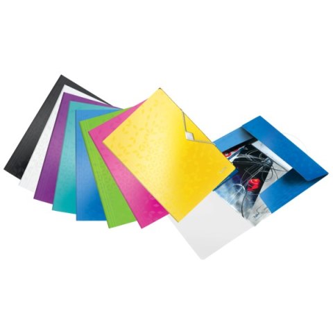 Teczka z gumką LEITZ WOW 15mm 150k A4 fioletowa 45990062 . Leitz