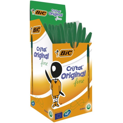 Długopis BIC Cristal Original Fine zielony, 872729 Bic