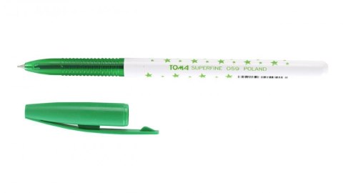 Długopis w gwiazdki SUPERFINE z supercienką końcówką, 0,5mm zielony TO-059 Toma Toma Długopis w gwiazdki SUPERFINE z supercienką końcówką, 0,5mm zielony TO-059 Toma Toma