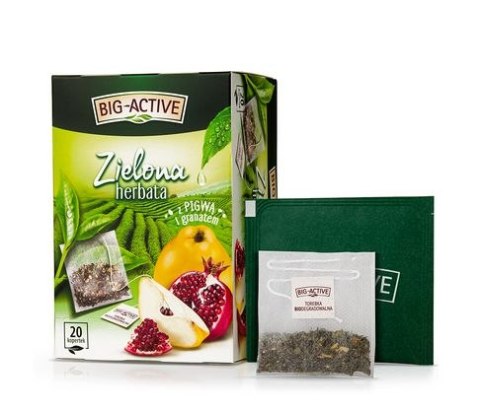 Herbata BIG-ACTIVE PIGWA-GRANAT zielona 20 kopert/34g Big-Active Herbata BIG-ACTIVE PIGWA-GRANAT zielona 20 kopert/34g Big-Active