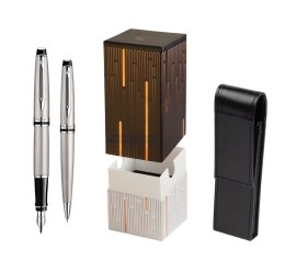 Pióro wieczne Waterman Expert Stalowy CT FP M, S0952060 (giftbox) Waterman