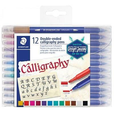 Pisak artystyczny do kaligrafii, Design Journey, 3.5mm i 2mm, 12 kol., Staedtler S 3005 TB12 Staedtler Pisak artystyczny do kaligrafii, Design Journey, 3.5mm i 2mm, 12 kol., Staedtler S 3005 TB12 Staedtler