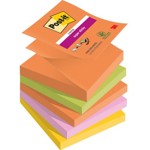 Nowy indeks blk0049011 Bloczek samoprzylepny POST-IT Super Sticky (R330-5SS-BOOS), 76x76mm, 5x90 kart., BOOST Post-It 3M