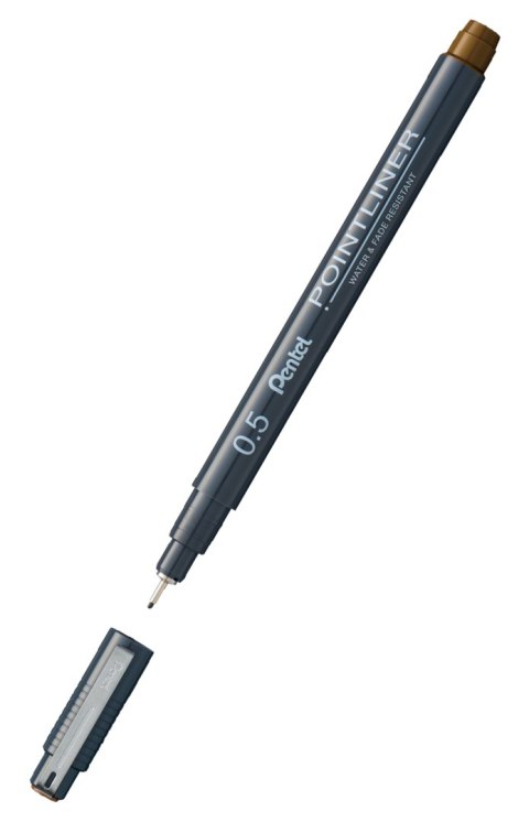 Cienkopis kalibrowany POINTLINER sepia 0,5 mm S20P-5SP Pentel Cienkopis kalibrowany POINTLINER sepia 0,5 mm S20P-5SP Pentel