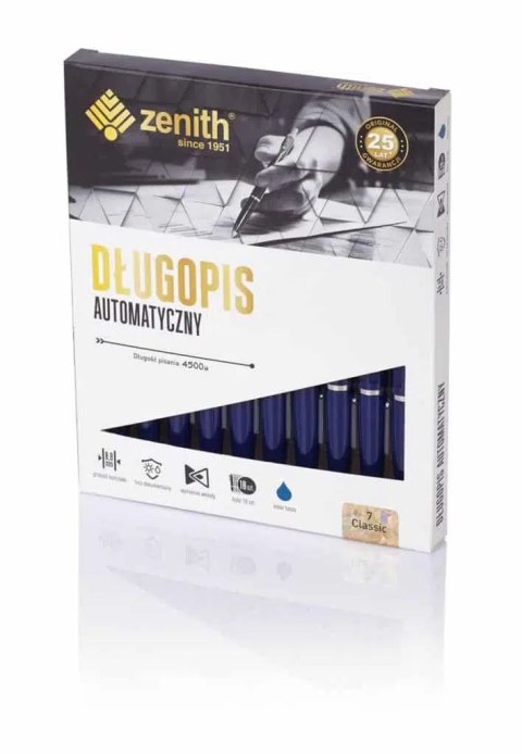 Długopis automatyczny Zenith 7 granatowy, (10szt) 4071002 Zenith Długopis automatyczny Zenith 7 granatowy, (10szt) 4071002 Zenith