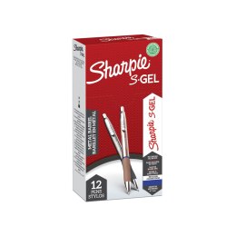 Długopis żelowy 0.7mm Sharpie S-GEL METAL niebieski (korpusy : złoty i srebrny- mix kolorów) 2162642 Sharpie