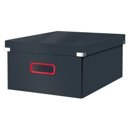 Duże pudełko do przechowywania Leitz Click & Store Cosy Aksamitny szary 53490089 Leitz