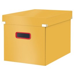 Duże pudełko do przechowywania Leitz Click & Store Cosy, w kształcie sześcianu Ciepły żółty 53470019 Leitz