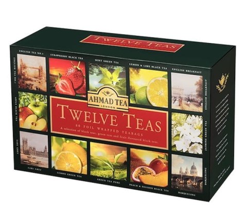Herbata AHMAD TEA TWELVE TEAS mix 12x5 kopert Ahmad Herbata AHMAD TEA TWELVE TEAS mix 12x5 kopert Ahmad
