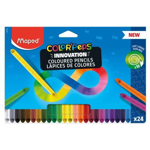 Kredki z grafitu Infinity 24 szt kartonowe etui 861601 Maped Kredki z grafitu Infinity 24 szt kartonowe etui 861601 Maped