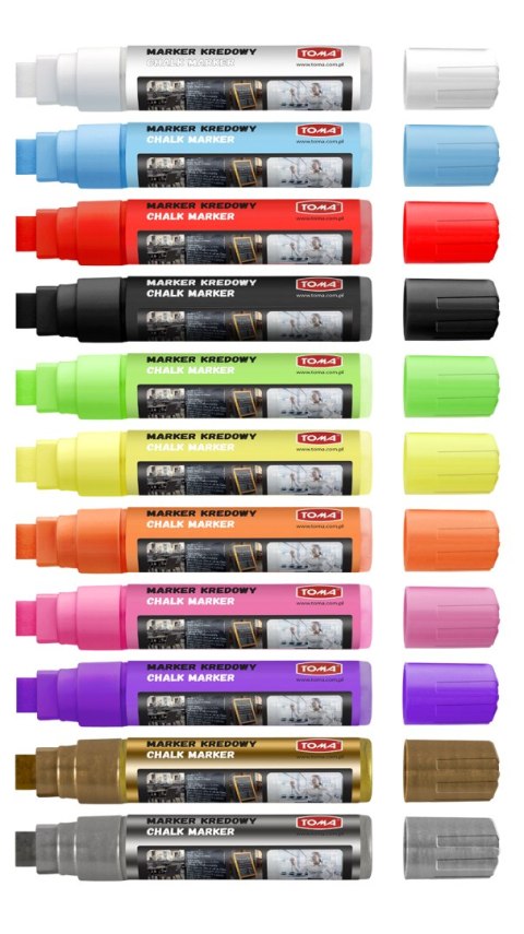 Marker kredowy, końcówka ścięta 15mm, 25g tuszu fioletowy TO-290 Toma Toma Marker kredowy, końcówka ścięta 15mm, 25g tuszu fioletowy TO-290 Toma Toma