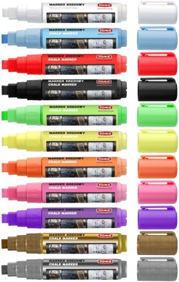 Marker kredowy, końcówka ścięta 8mm, 8g tuszu fioletowy TO-291 Toma Toma