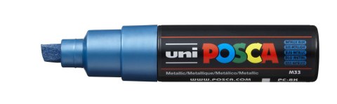 Marker z tuszem pigmentowym PC-8K metalic niebieski POSCA UNPC8K/6METNI Posca Marker z tuszem pigmentowym PC-8K metalic niebieski POSCA UNPC8K/6METNI Posca