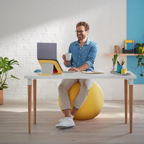 Piłka do siedzenia Leitz Ergo Cosy, żółta 52790019 Leitz Piłka do siedzenia Leitz Ergo Cosy, żółta 52790019 Leitz
