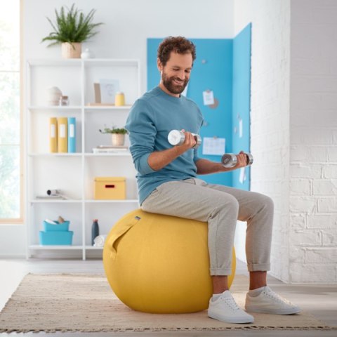 Piłka do siedzenia Leitz Ergo Cosy, żółta 52790019 Leitz Piłka do siedzenia Leitz Ergo Cosy, żółta 52790019 Leitz
