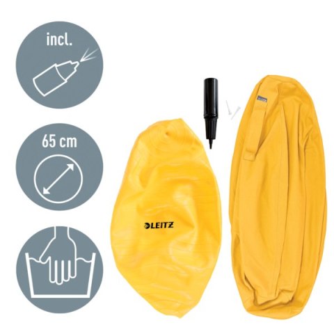 Piłka do siedzenia Leitz Ergo Cosy, żółta 52790019 Leitz Piłka do siedzenia Leitz Ergo Cosy, żółta 52790019 Leitz