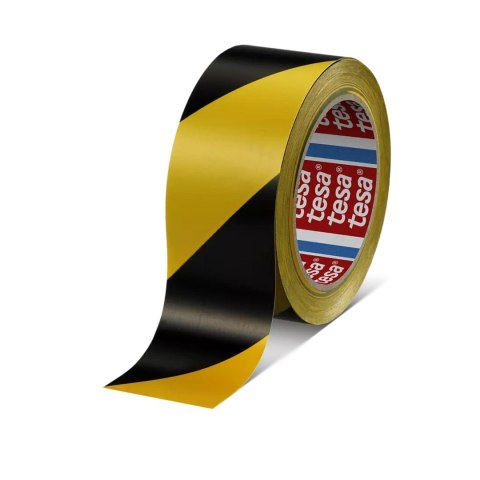 Taśma ostrzegawcza żółto-czarna 50mm x 33m TESA samoprzylepna 60760-00093-01 TS Tesa Taśma ostrzegawcza żółto-czarna 50mm x 33m TESA samoprzylepna 60760-00093-01 TS Tesa