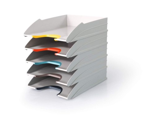 VARICOLOR MIX TRAY SET, tacki na dokumenty, wielokolorowy 770427 Durable Durable VARICOLOR MIX TRAY SET, tacki na dokumenty, wielokolorowy 770427 Durable Durable