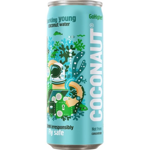 Woda niegazowana z młodego kokosa 320ml COCONAUT Tarczyn Woda niegazowana z młodego kokosa 320ml COCONAUT Tarczyn