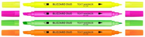 Zakreślacze tekstu BLIZZARD DUO żółty TO-338 Toma Toma