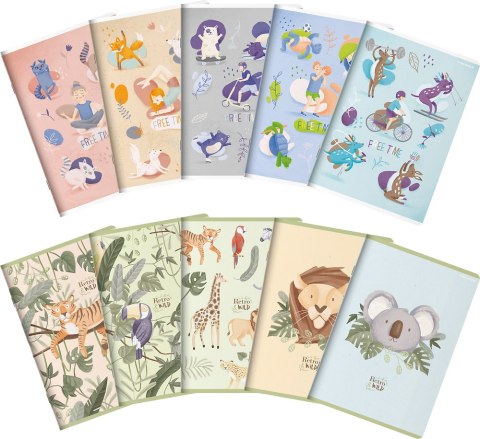 Zeszyt TOP 2000 FREE&WILD A5 32k 70g mix kratka z marginesem 400157910 Top 2000 Zeszyt TOP 2000 FREE&WILD A5 32k 70g mix kratka z marginesem 400157910 Top 2000