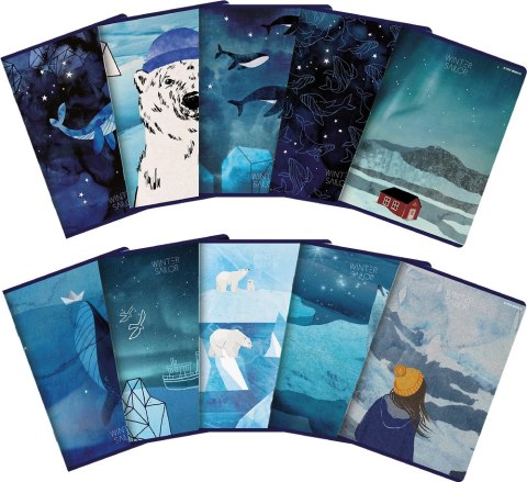 Zeszyt_TOP 2000 WINTER SAILOR A5 32k 70g mix linia z marginesem 400157921 Top 2000