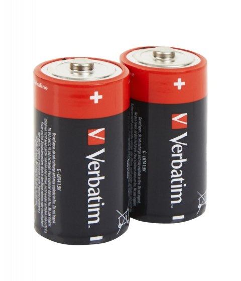 Baterie VERBATIM ALKALICZNE LR14/C, 1,5V BLISTER 2szt. 49922 Verbatim Baterie VERBATIM ALKALICZNE LR14/C, 1,5V BLISTER 2szt. 49922 Verbatim