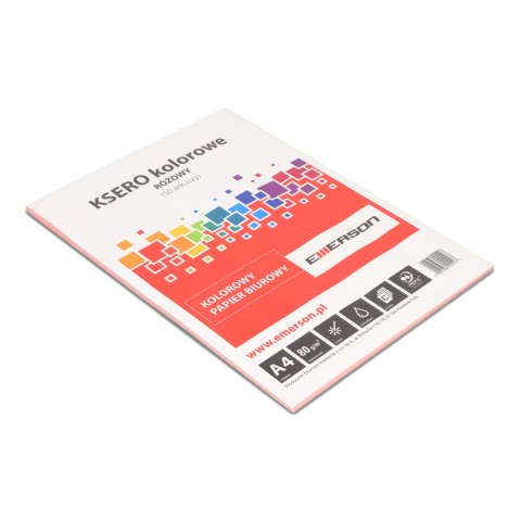 KSERO KOLOR A4 RÓŻOWY 80g, 50 arkuszy xem408007x10x050 Emerson KSERO KOLOR A4 RÓŻOWY 80g, 50 arkuszy xem408007x10x050 Emerson