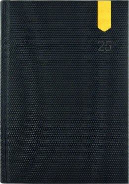 Kalendarz B-5 NOTE książkowy (NT2), 12 - czarny karo / wstawka 2025 TELEGRAPH Telegraph