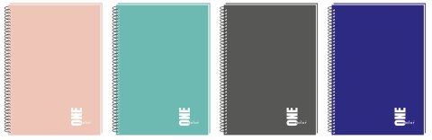 Kołozeszyt A5 80 kartek kratka z perforacją ONE COLOR Interdruk KOŁOZA580MOC Interdruk