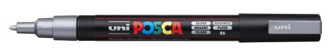 Marker z tuszem pigmentowym PC-3M srebrny POSCA UNPC3M/DSR Posca Marker z tuszem pigmentowym PC-3M srebrny POSCA UNPC3M/DSR Posca