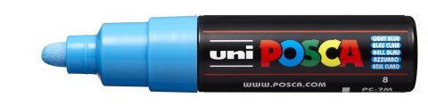 Marker z tuszem pigmentowym PC-7M jasno-niebieski POSCA UNPC7M/6JNI Posca Marker z tuszem pigmentowym PC-7M jasno-niebieski POSCA UNPC7M/6JNI Posca