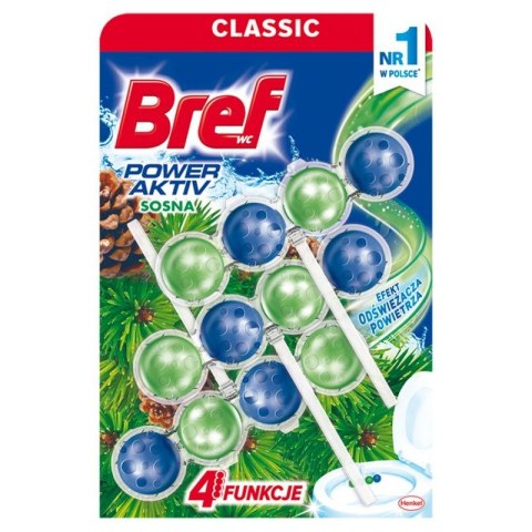 BREF Zawieszka WC POWER AKTIV 3x50g Pine 53340 Bref BREF Zawieszka WC POWER AKTIV 3x50g Pine 53340 Bref
