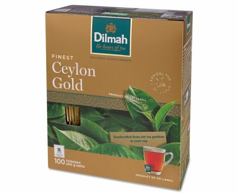 Herbata DILMAH CEYLON GOLD 100szt x2g koperta czarna Dilmah Herbata DILMAH CEYLON GOLD 100szt x2g koperta czarna Dilmah