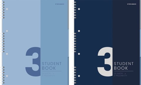 Kołozeszyt Top Studentbook 2SPI B5 100 kartek 70 g kratka 3 przekładki 40017952 Top 2000 Kołozeszyt Top Studentbook 2SPI B5 100 kartek 70 g kratka 3 przekładki 40017952 Top 2000