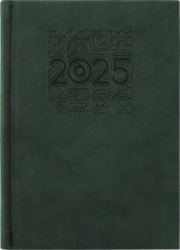 Kalendarz A-5 STANDARD książkowy (KS1), 15 - szary zamsz 2025 TELEGRAPH Telegraph