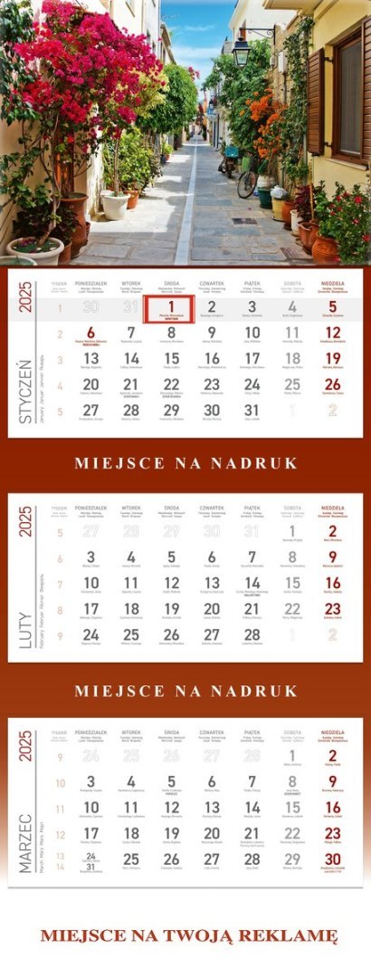 Kalendarz trójdzielny 2025 KS055B GRECJA WOKÓŁ NAS Wokół Nas Kalendarz trójdzielny 2025 KS055B GRECJA WOKÓŁ NAS Wokół Nas