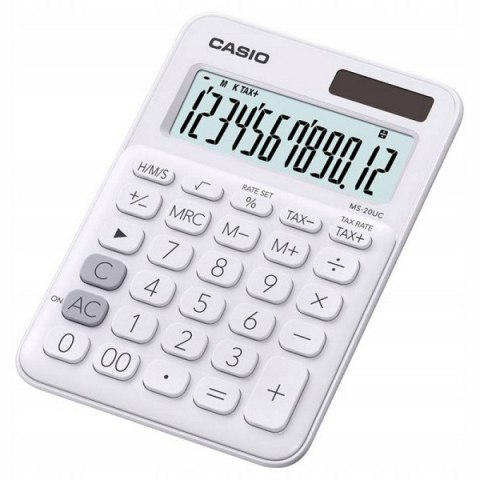 Kalkulator CASIO MS-20UC-WE BOX biały Casio Kalkulator CASIO MS-20UC-WE BOX biały Casio