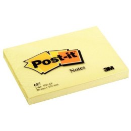 Karteczki samoprzylepne Post-it®, kanarkowożółte, 76 mm x 102 mm, 100 arkuszy/bloczek, 12 bloczków/opakowanie Post-It 3M