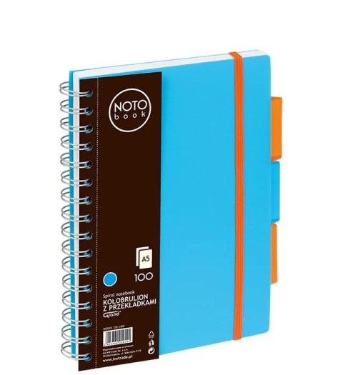 Kołobrulion Grand NOTO book A5 100 kartek niebieski kratka 150-1409 3 przekładki Grand Kołobrulion Grand NOTO book A5 100 kartek niebieski kratka 150-1409 3 przekładki Grand