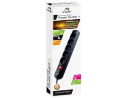 Listwa zasilająca TRACER PowerGuard 5 gniazd 3m czarna TRALIS30407 Tracer