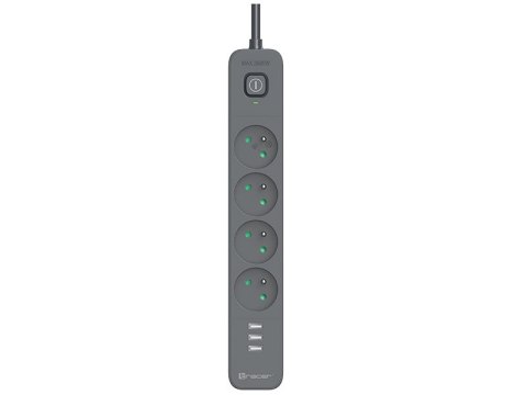 Listwa zasilająca antyprzepięciowa TRACER Power Line+ mobile ready 1.5 m (4 gniazd + 3 USB A, 5v, 2,4A) TRALIS46254 TRALIS47027 Tracer Listwa zasilająca antyprzepięciowa TRACER Power Line+ mobile ready 1.5 m (4 gniazd + 3 USB A, 5v, 2,4A) TRALIS46254 TRALIS47027 Tracer